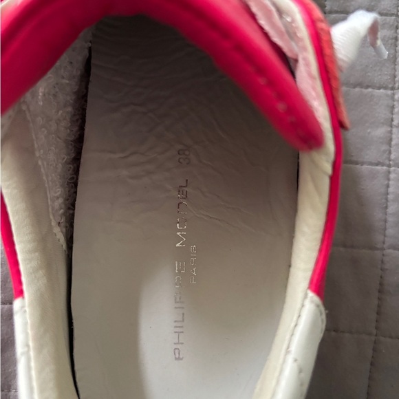 Philippe Model women’s hot pink Sneakers with silverAccents - Picture 12 of 14